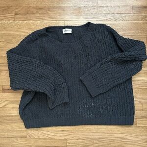 Carly Jean Los Angeles Black Chunky Knit Sweater